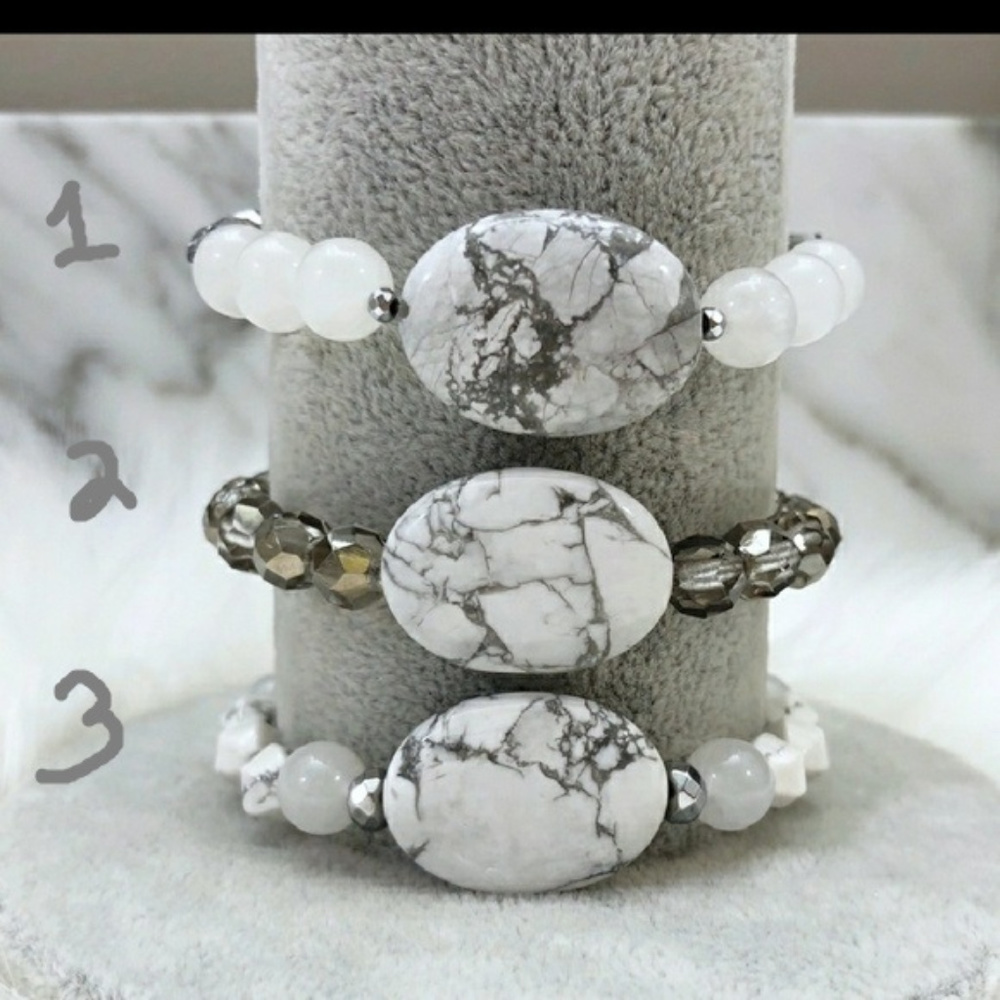 Howlite bracelets